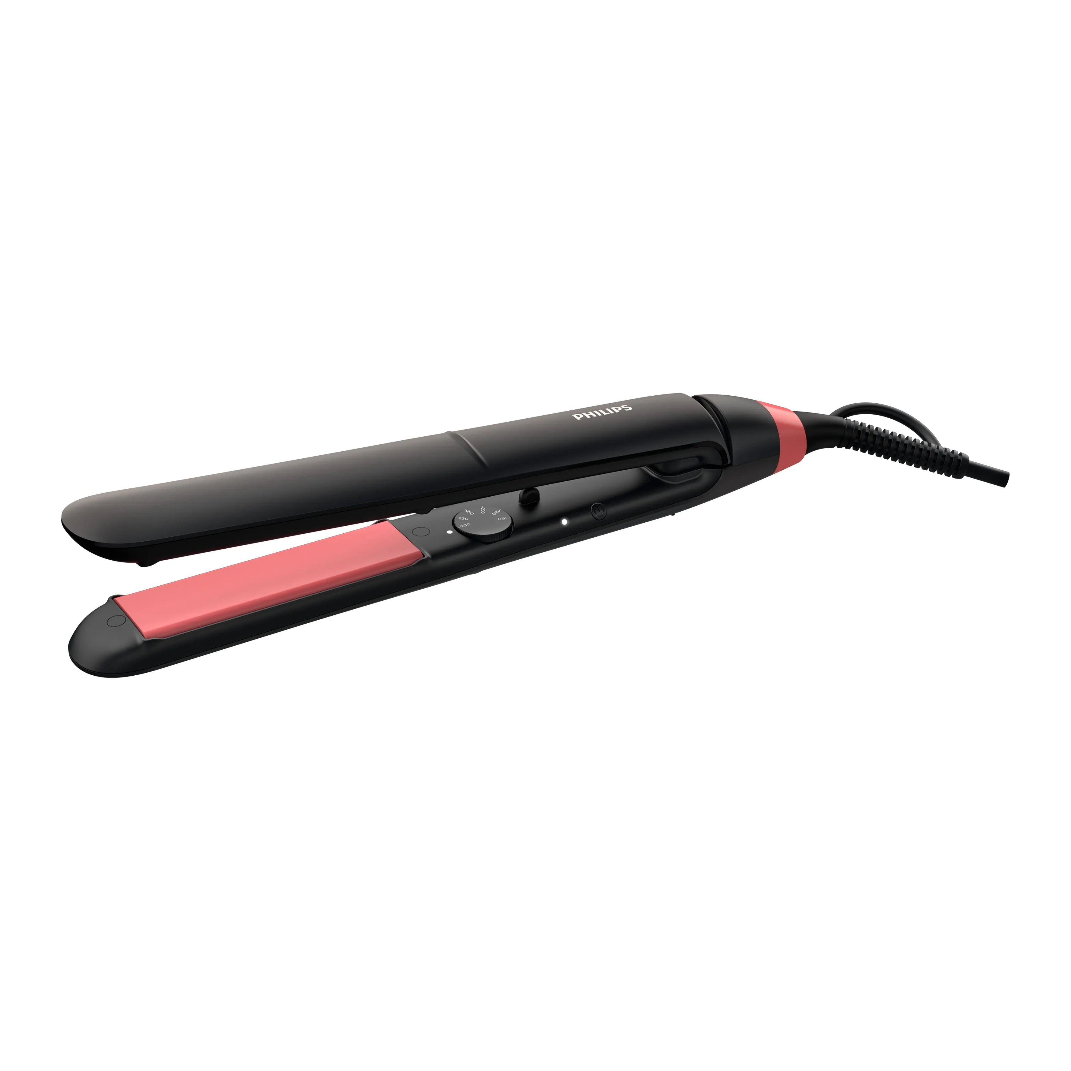 Philips StraightCare Essential BHS376/00 platt&aring;ng, svart/rosa