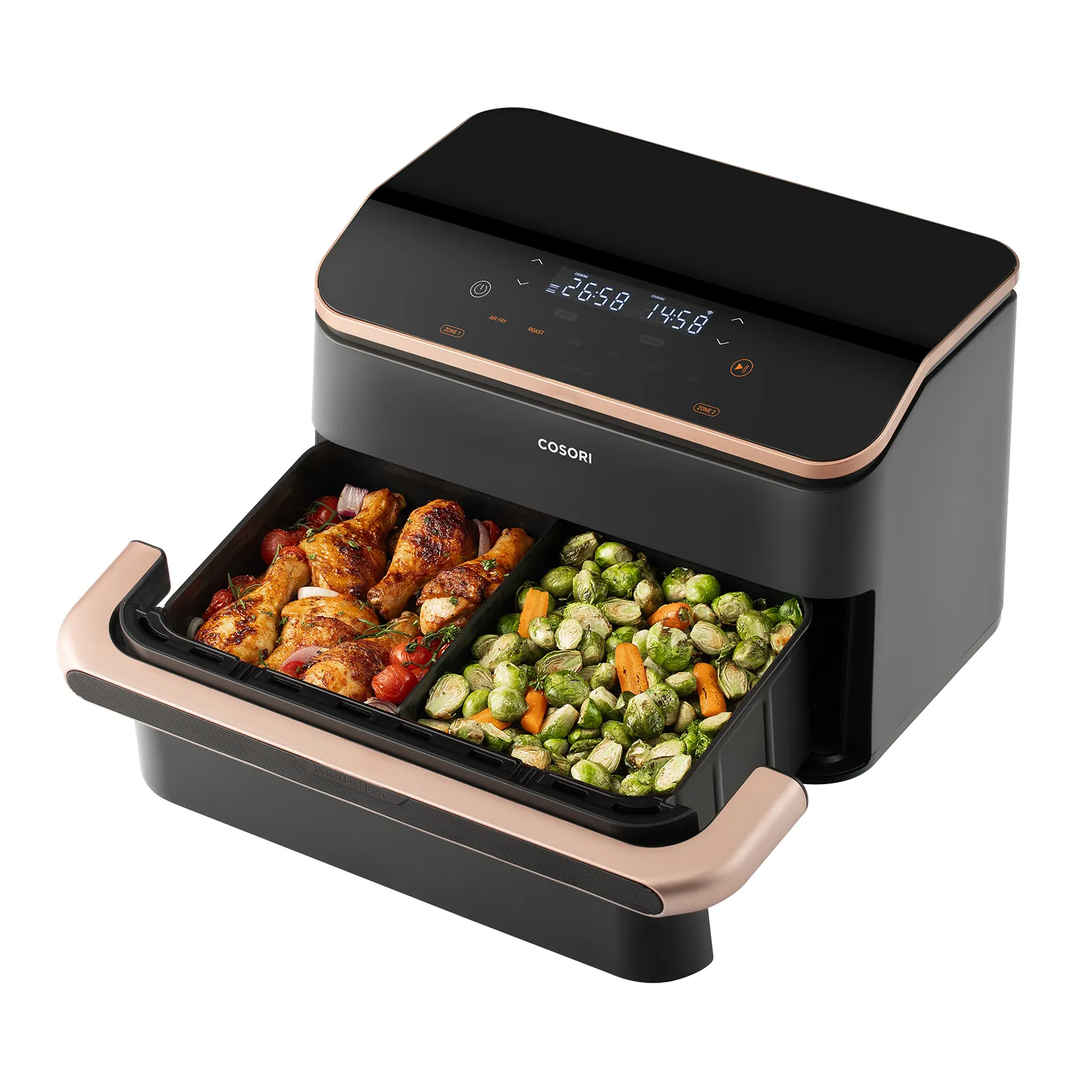 Cosori Dual Blaze TwinFry - airfryer, black, 5+5l