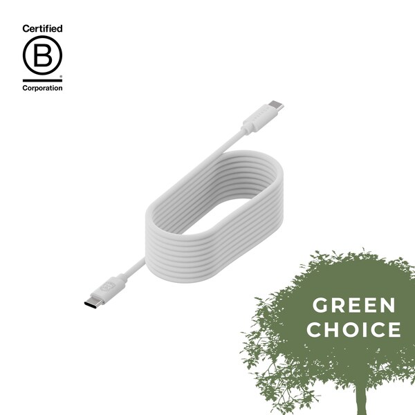 Upstr&ouml;m Cirkul&auml;r 100W USB-C till USB-C kabel - 1,2 m