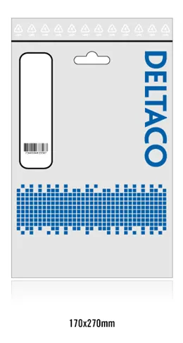 DELTACO maadoittamaton virtakaapeli, 3m, CEE 7/16-IEC60320 C7, musta