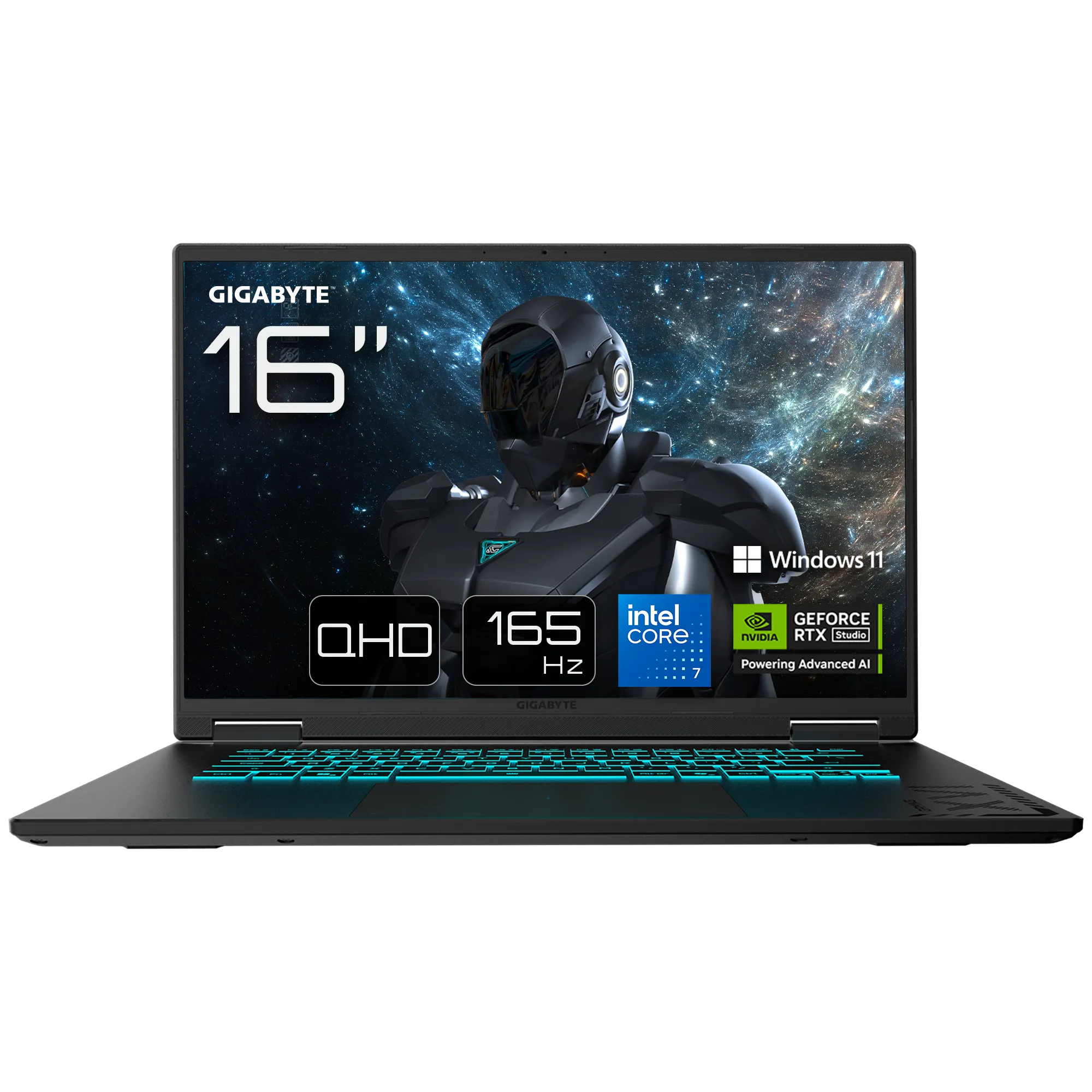 GIGABYTE GAMING A16 PRO 16.0" Core 7 240H, 32 GB, 1 TB, Win 11 Home - spelb&auml;rbar dator, svart