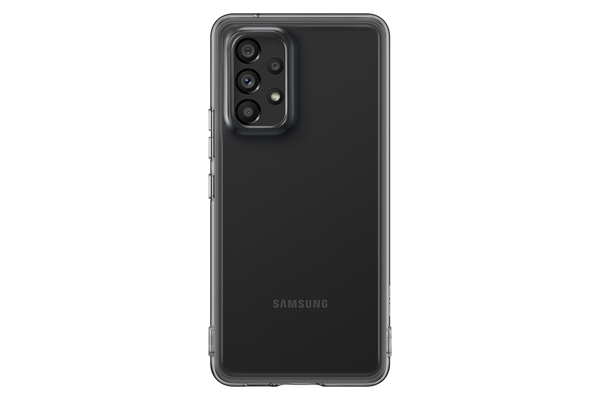 Samsung Soft Clear Cover, Galaxy A53 5G -suojakuori, Musta