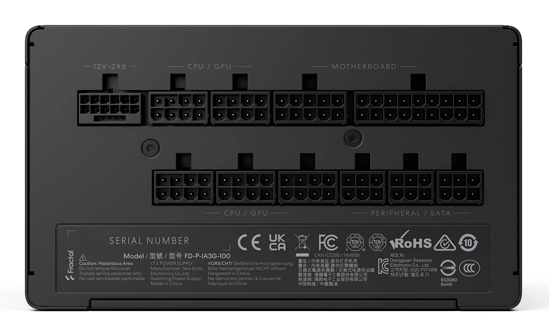 Fractal Design Ion 3 Gold 1000W - PSU, 80 Plus Gold