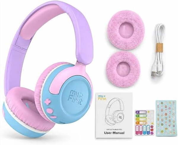 myFirst CareBuds Max -langattomat kuulokkeet + vaihtokorvatyynyt, Cotton Candy