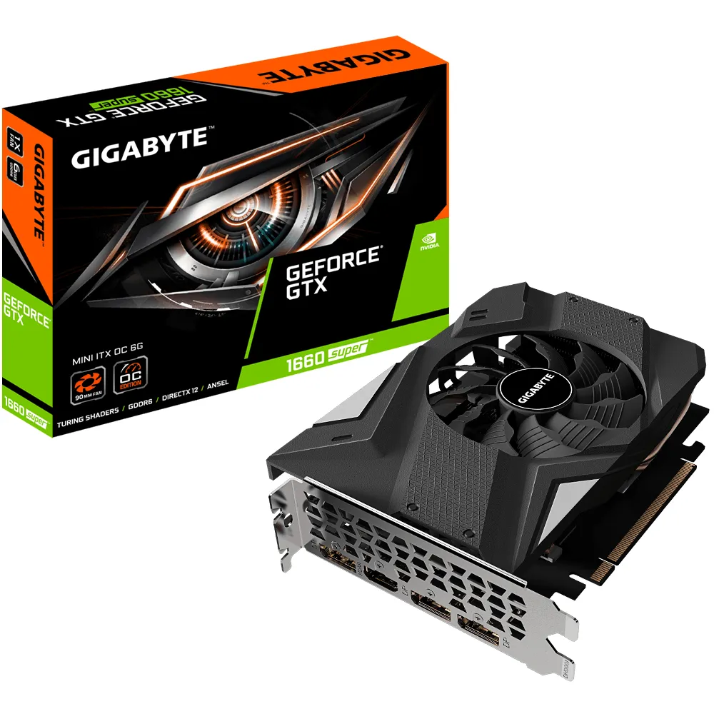 Gigabyte GeForce GTX 1660 SUPER Mini ITX OC 6GB - Graphics card