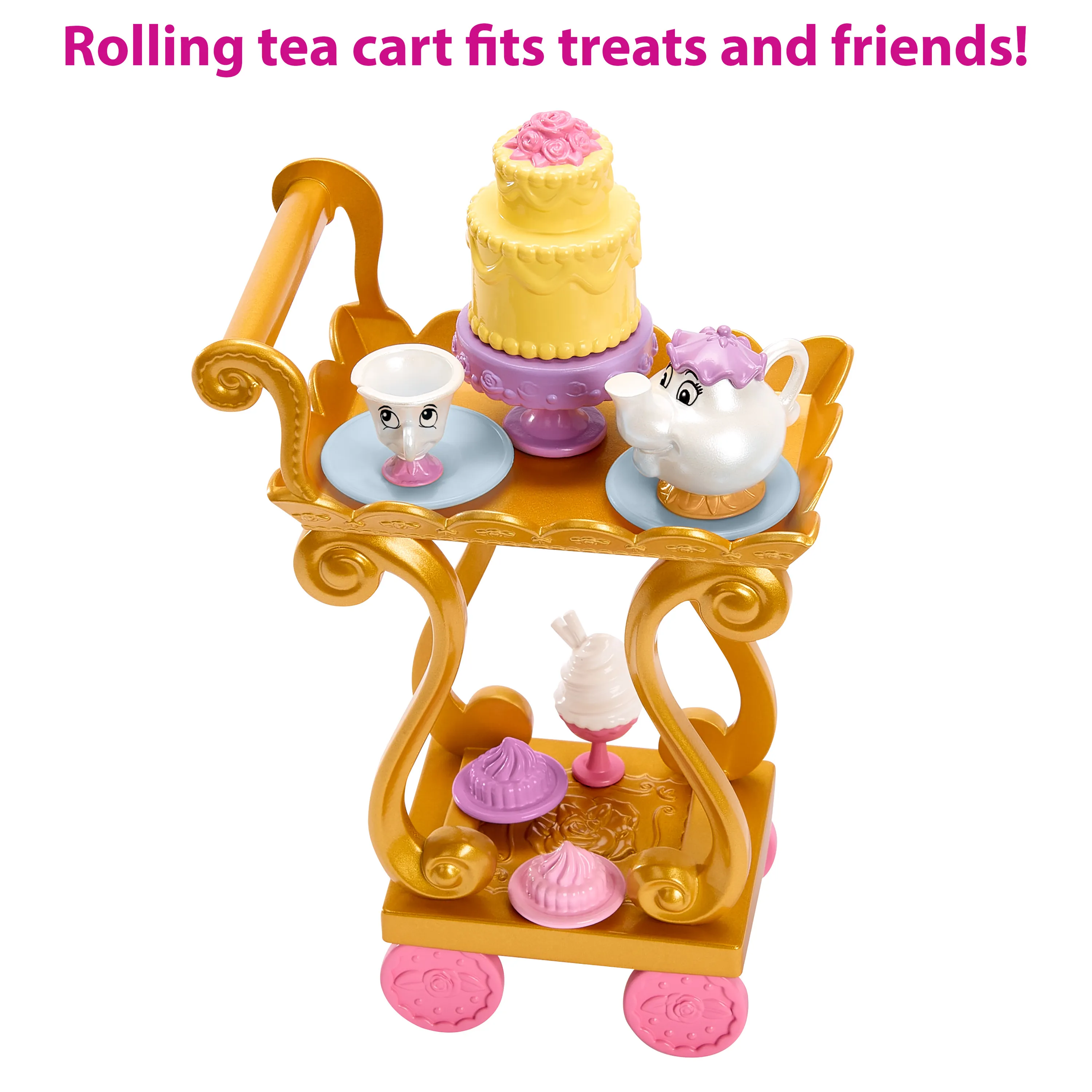 Mattel Disney Princess Belles Tea Trolley Toy Figure