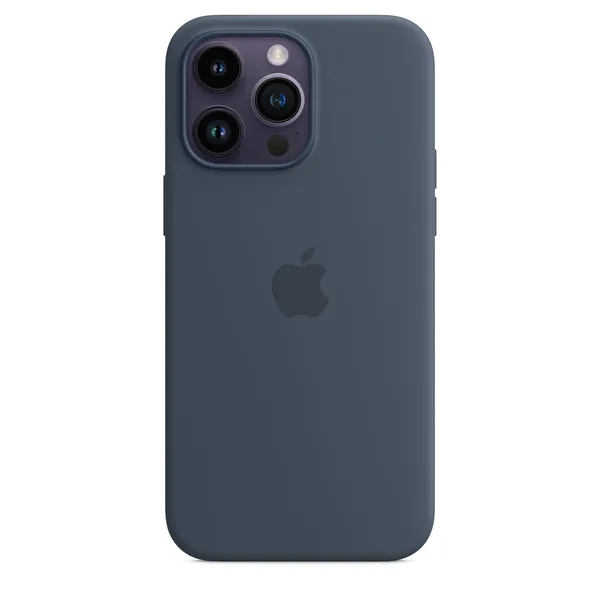Apple iPhone 14 Pro Max, MagSafe - silicone case, Storm Blue