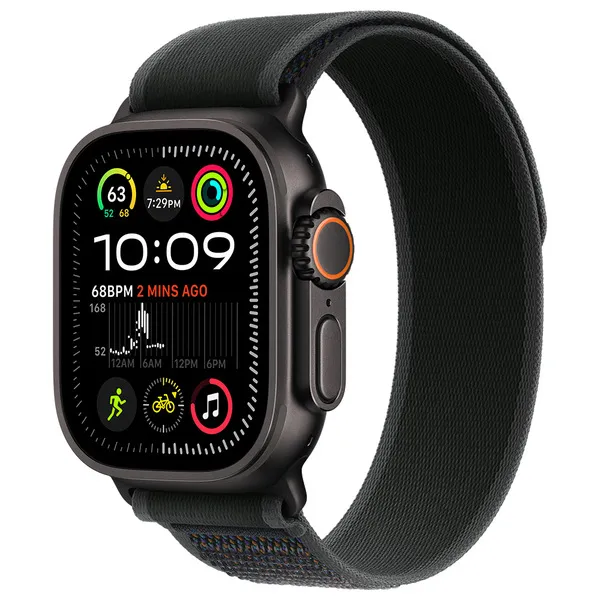 APPLE Watch Ultra 2 GPS + Cellular 49mm Black Titanium Case with Black Trail Loop - M/L