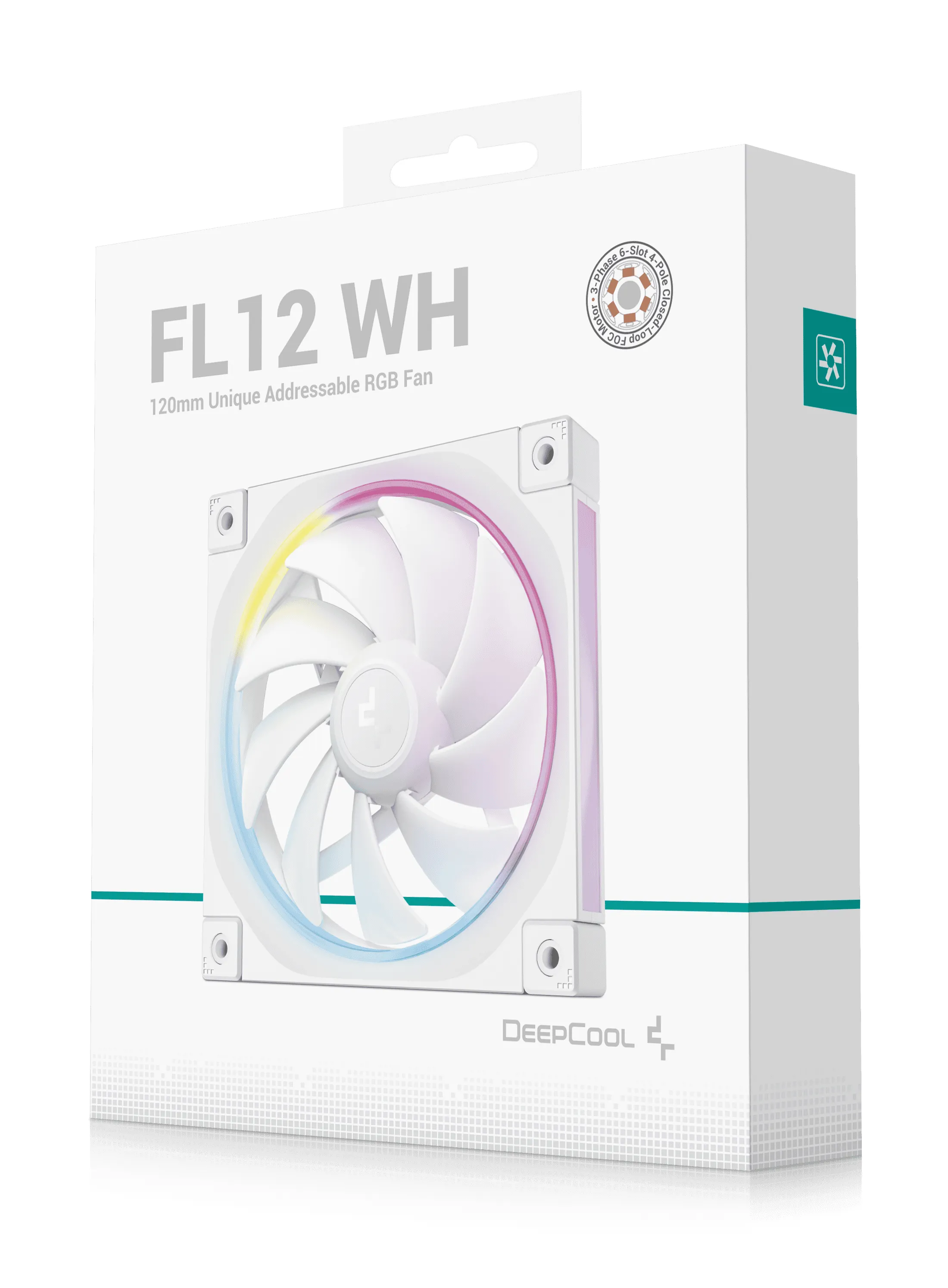Deepcool FL12 120mm -kotelotuuletin, Valkoinen