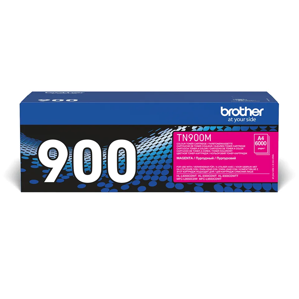 Brother TN-900M Super High Yield toner cartridge, Magenta