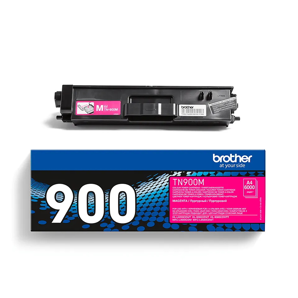 Brother TN-900M Super High Yield toner cartridge, Magenta