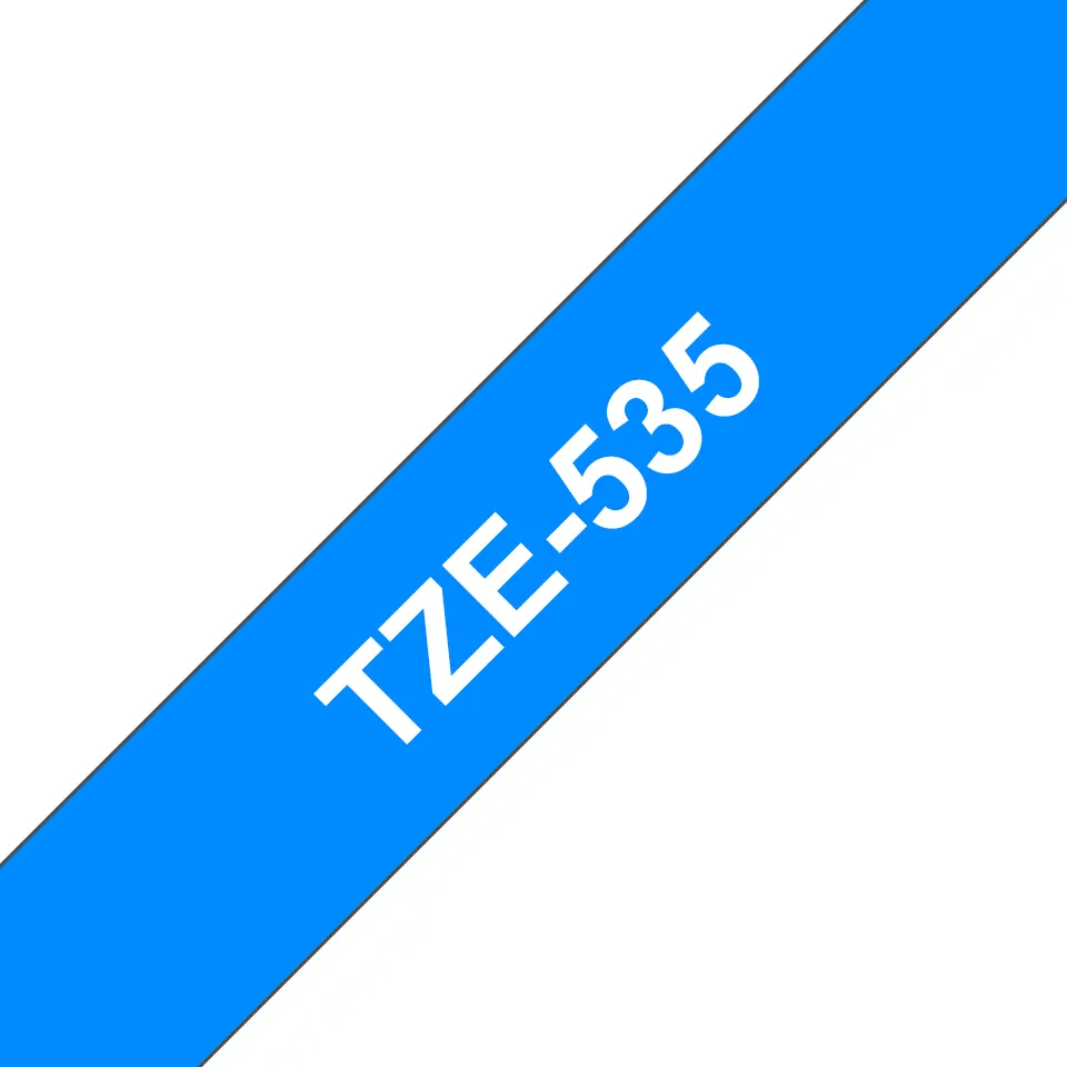 BROTHER TZ535 12 WHITE ON BLUE