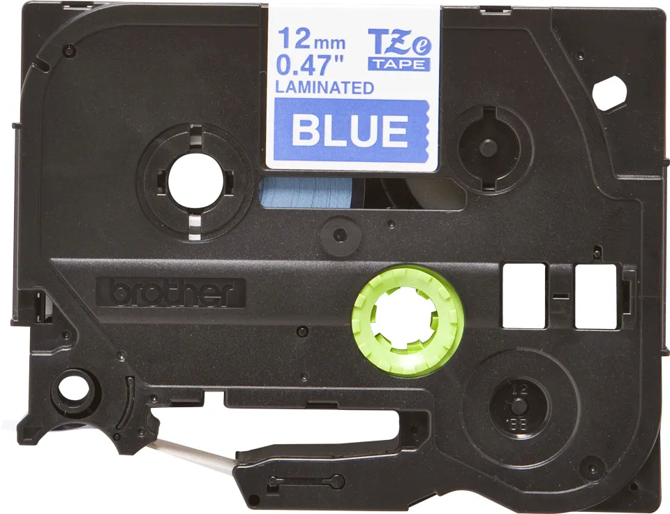 BROTHER TZ535 12 WHITE ON BLUE