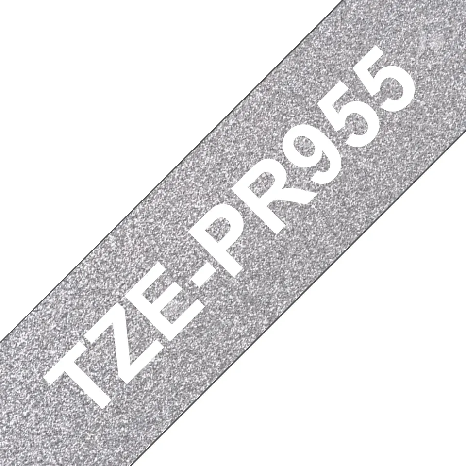 Brother TZe-PR955 24mm x 8m tape white on silver