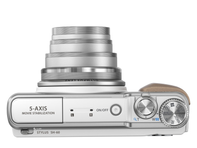 OLYMPUS SH-60 16MPix Camera white 24x super wideangle Zoom 3 inch LCD iHS dual IS full HD movie