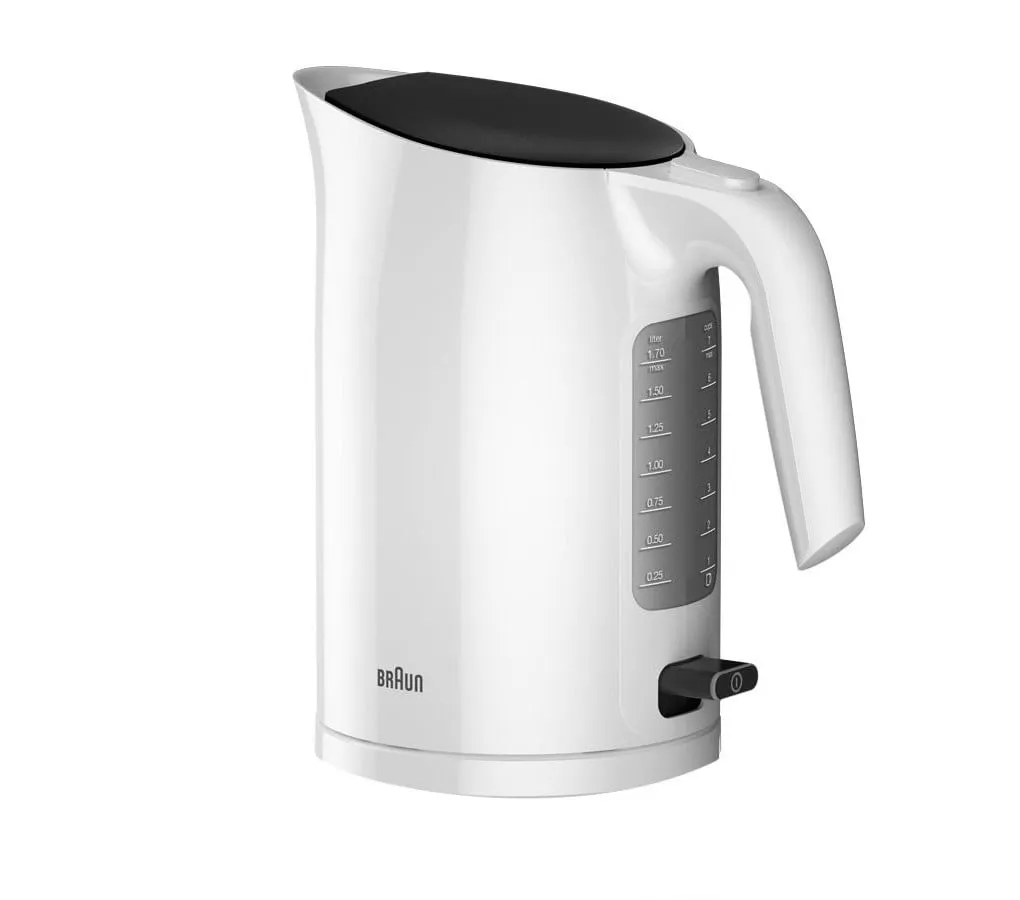 Braun PurEase - electric kettle, white, 1.7l