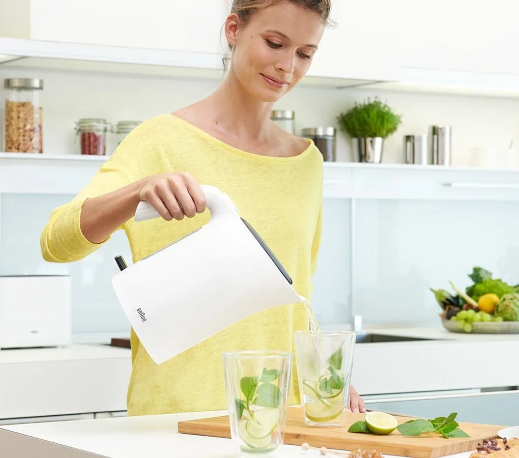 Braun PurEase - electric kettle, white, 1.7l