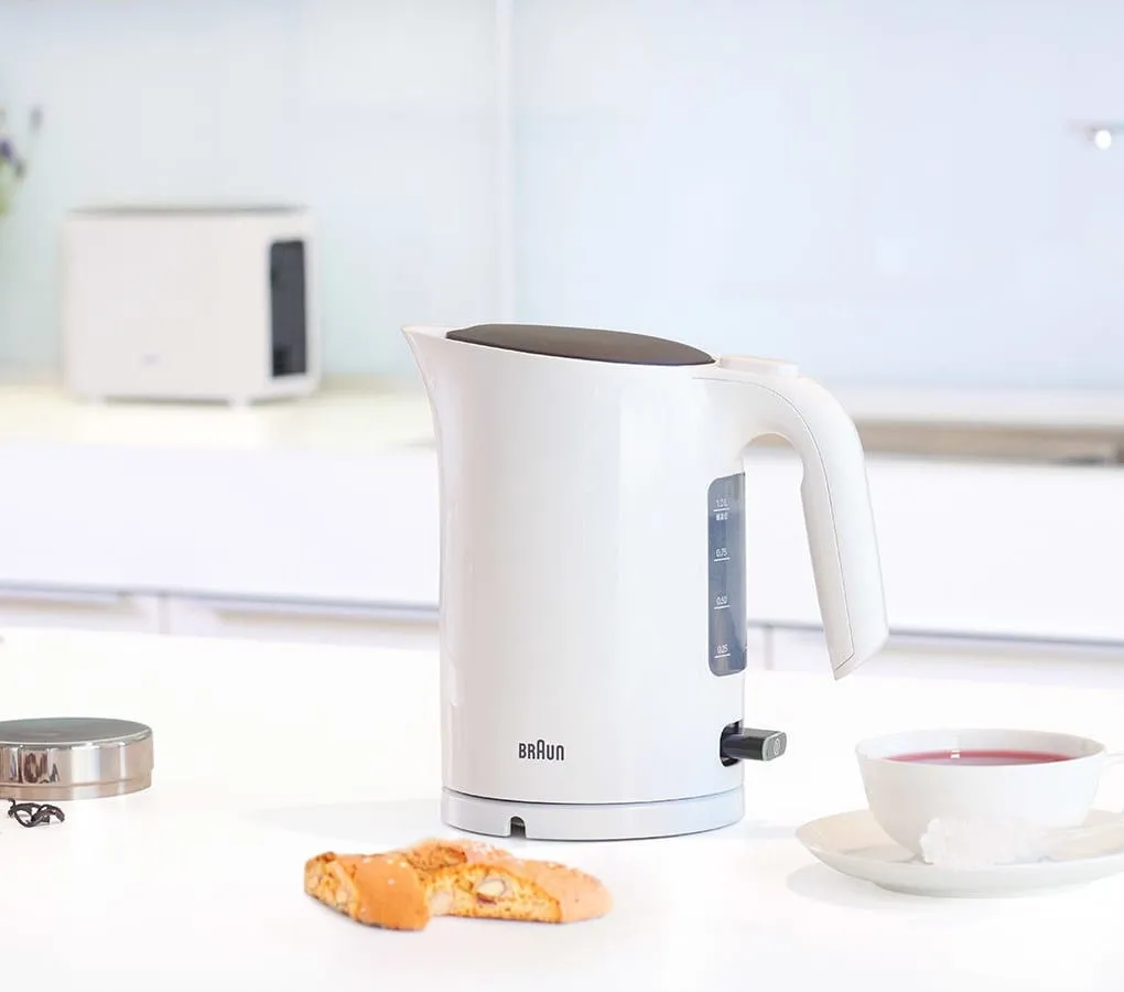 Braun PurEase - electric kettle, white, 1.7l