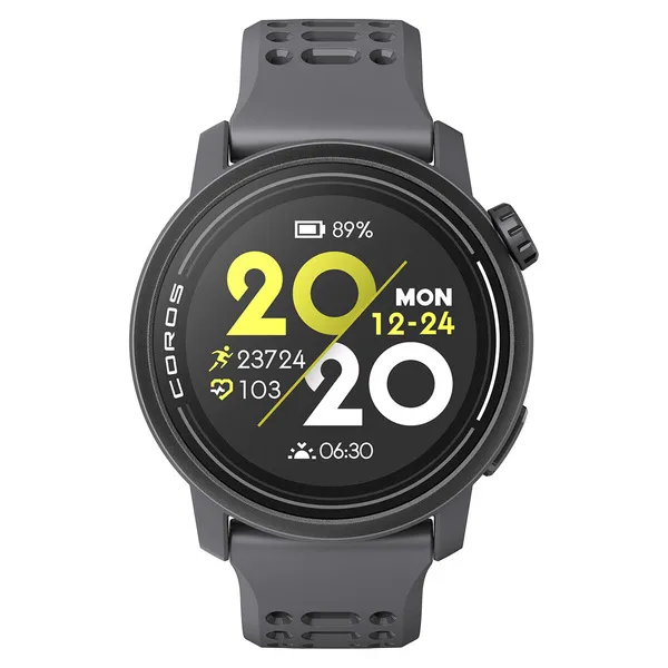 Coros Pace 3 - sports watch, Black (silicone band)