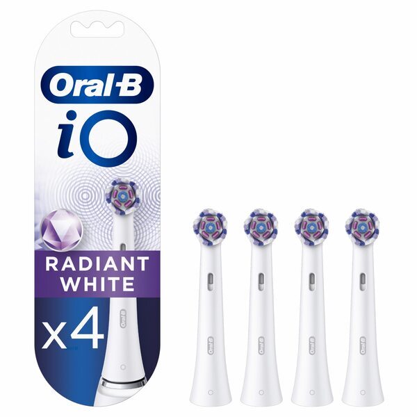 Oral-B iO Radiant White 4 pcs Replacement Toothbrush Heads