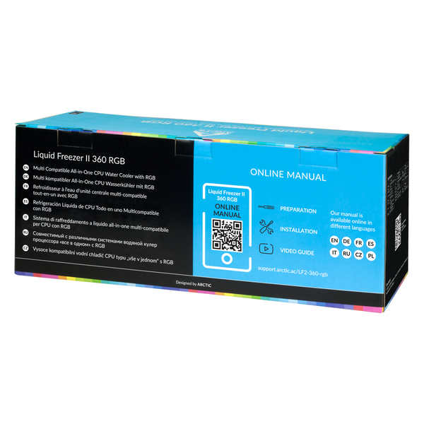 Arctic Liquid Freezer II 360 RGB Black Controller AIO-nestej&auml;&auml;hdytysratkaisu prosessorille
