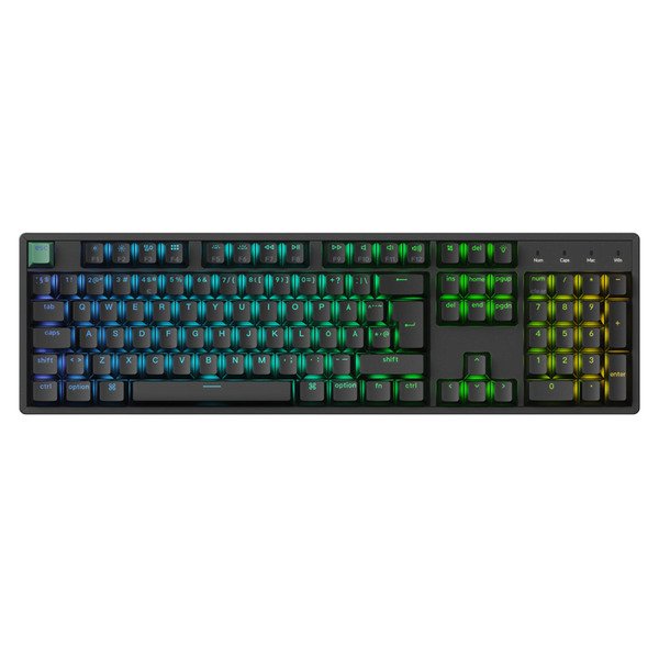Keychron K10 HE -langaton mekaaninen pelin&auml;pp&auml;imist&ouml;, Gateron Double-Rail Magnetic, musta
