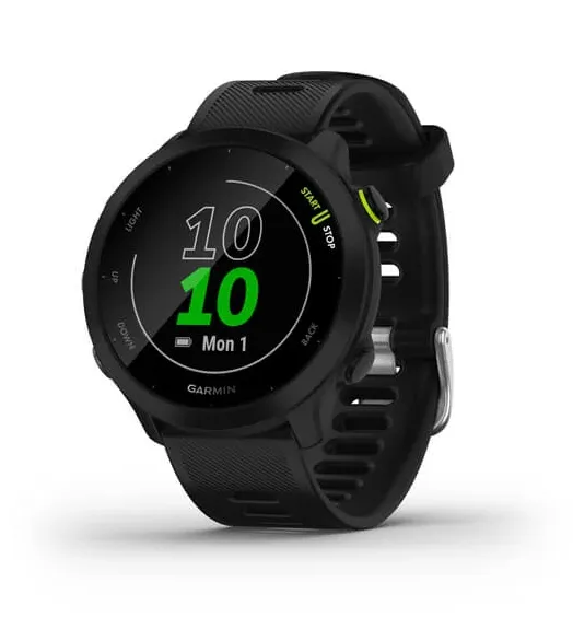 Garmin Forerunner 55 Sports Watch with Silicone Band, Gray