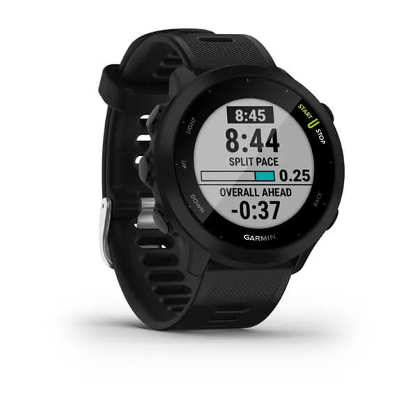 Garmin Forerunner 55 Sports Watch with Silicone Band, Gray