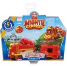 Spin Master Mighty Express Motorized Train Freighter Nick with Boxcar Toy Vehicle (Red/Yellow)