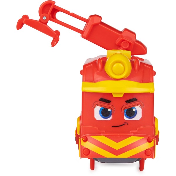 Spin Master Mighty Express Motorized Train Freighter Nick with Boxcar Toy Vehicle (Red/Yellow)