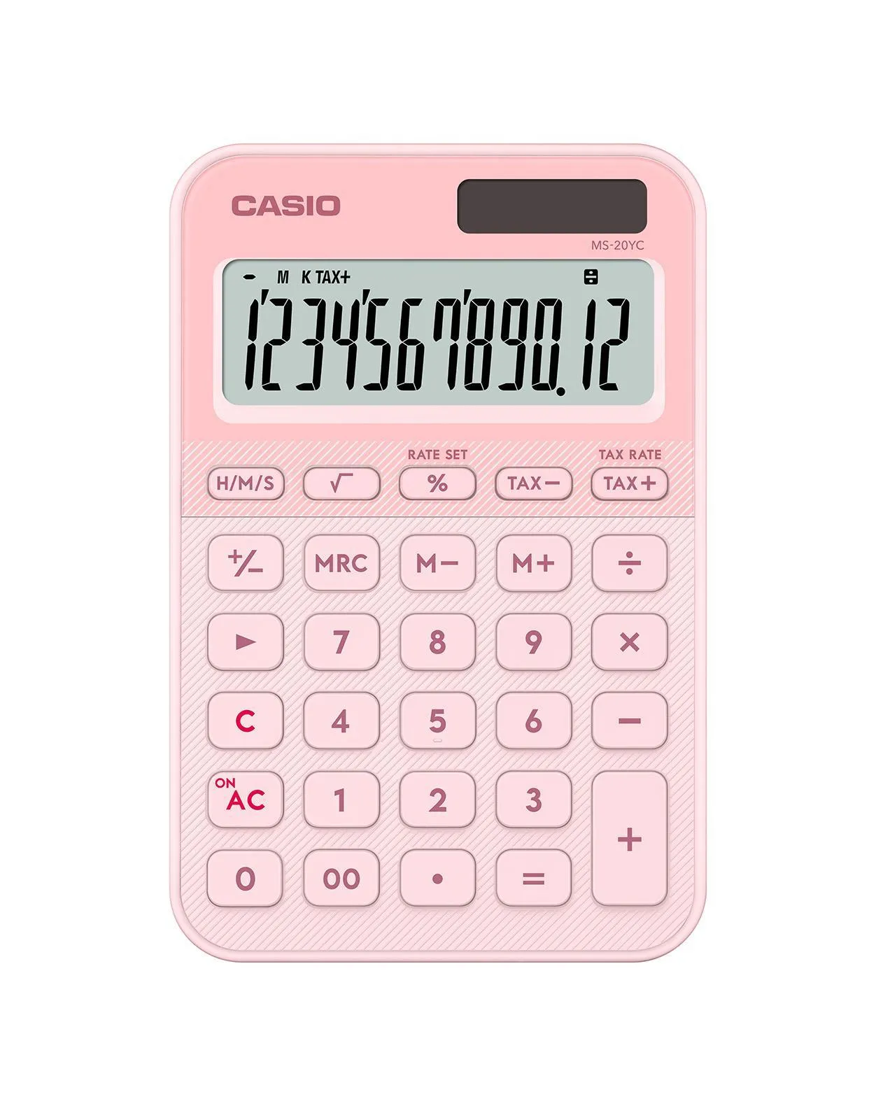 Casio MS-20YC Desktop Calculator 12 digits Light Pink