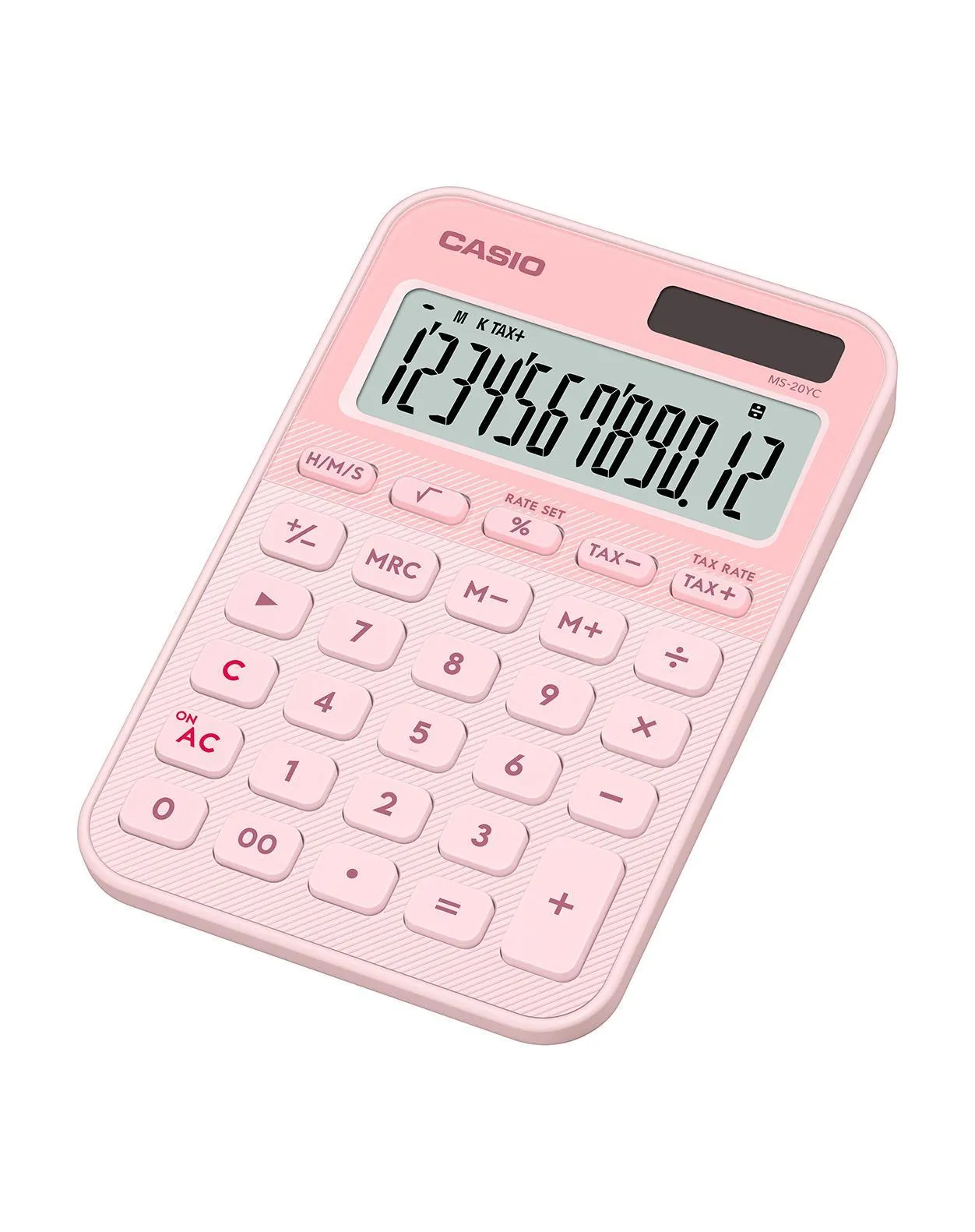 Casio MS-20YC Desktop Calculator 12 digits Light Pink