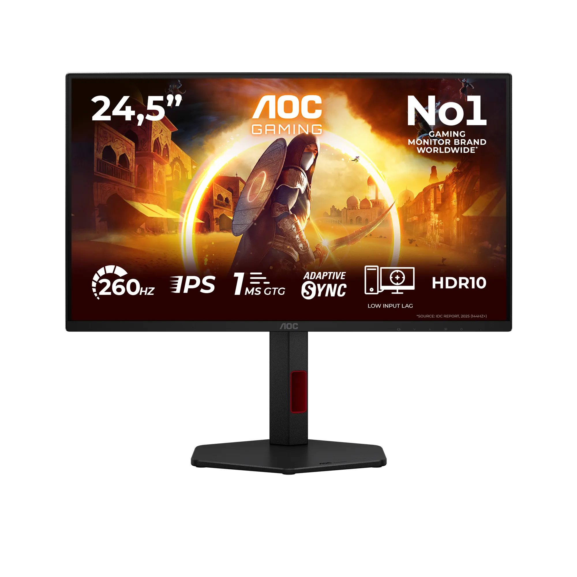 AOC 25G4ZR 24.5" Full HD, Fast IPS 260Hz, HDR10 Gaming Monitor
