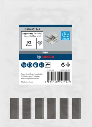 Bosch segments for 62x450mm, 1 1/4 " - 2608601749