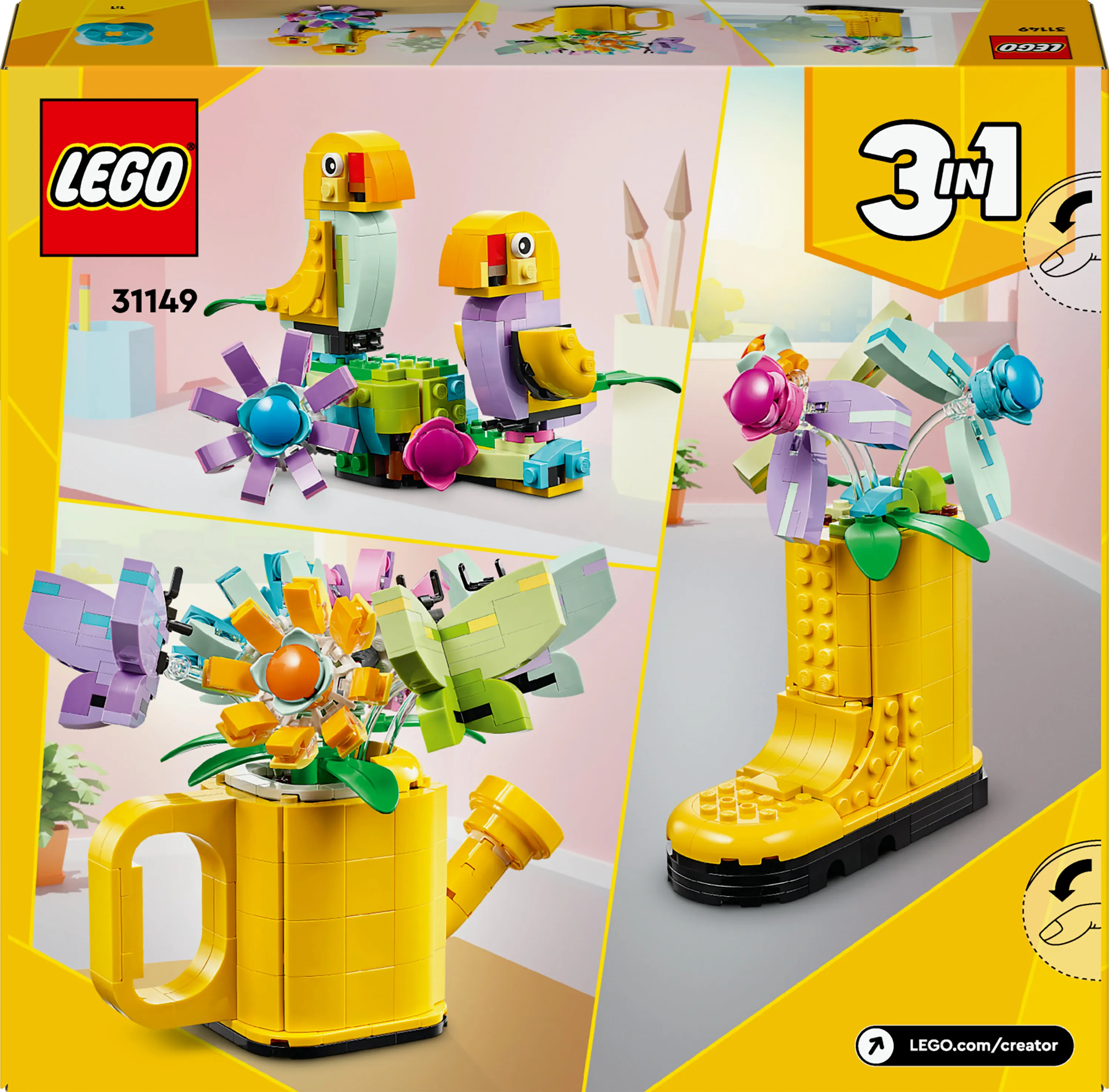 LEGO Creator Kukat kastelukannussa 31149