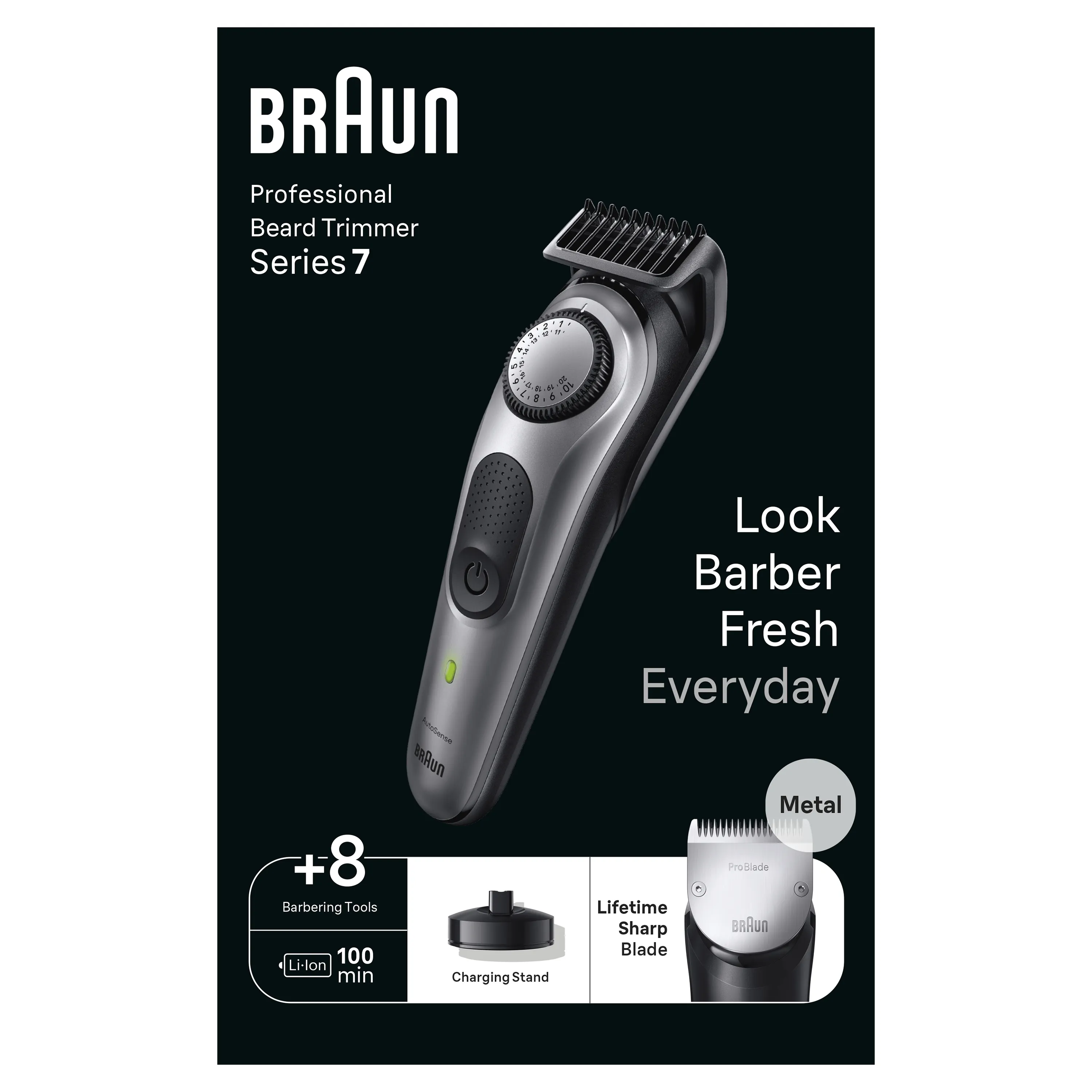 Braun Series 7 BT7420 - beard trimmer, Gray