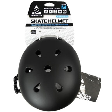 SPORTME Bicycle Helmet Size S 53&ndash;58 cm Black