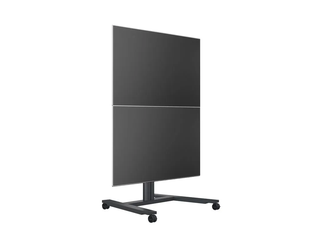 Multibrackets M Public Display Stand Single Screen Mount - Asennuskomponentti ( teline ) tuotteelle plasma / LCD / TV - ter&auml;s - musta - lattiajalustaan asennett