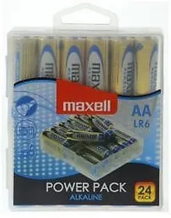 Maxell batterier, AA (LR6), Alkaline, 1,5 V, 24-pack