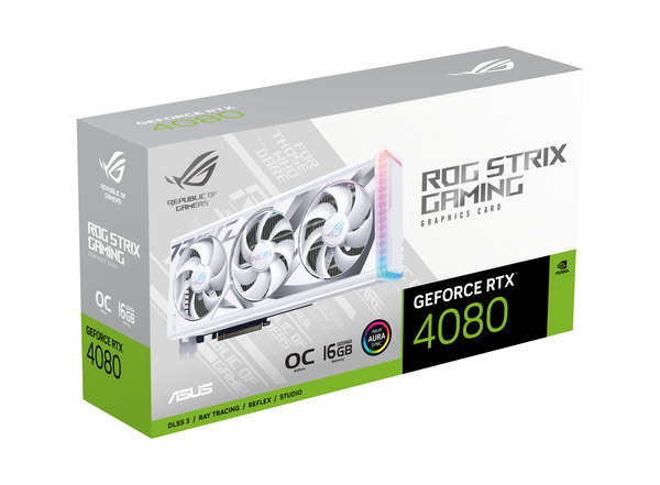 Asus GeForce RTX 4080 ROG Strix OC White Edition 16 Gt -n&auml;yt&ouml;nohjain