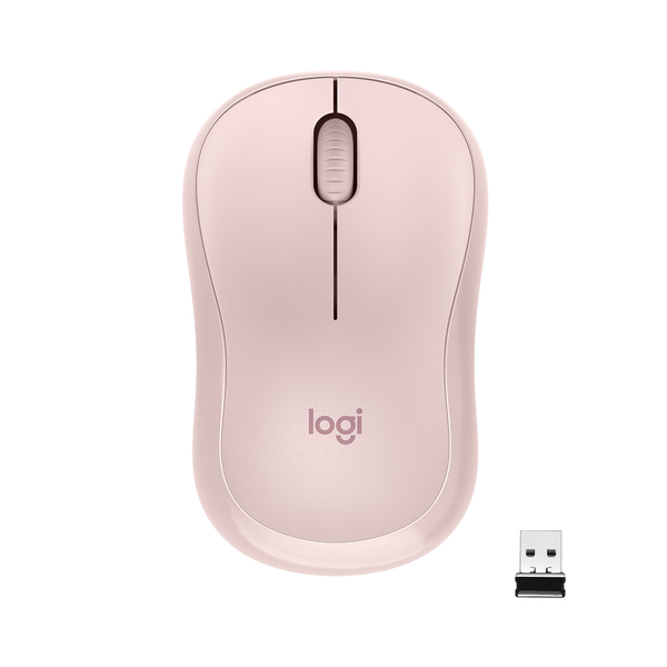 Logitech M220 - wireless mouse, pink