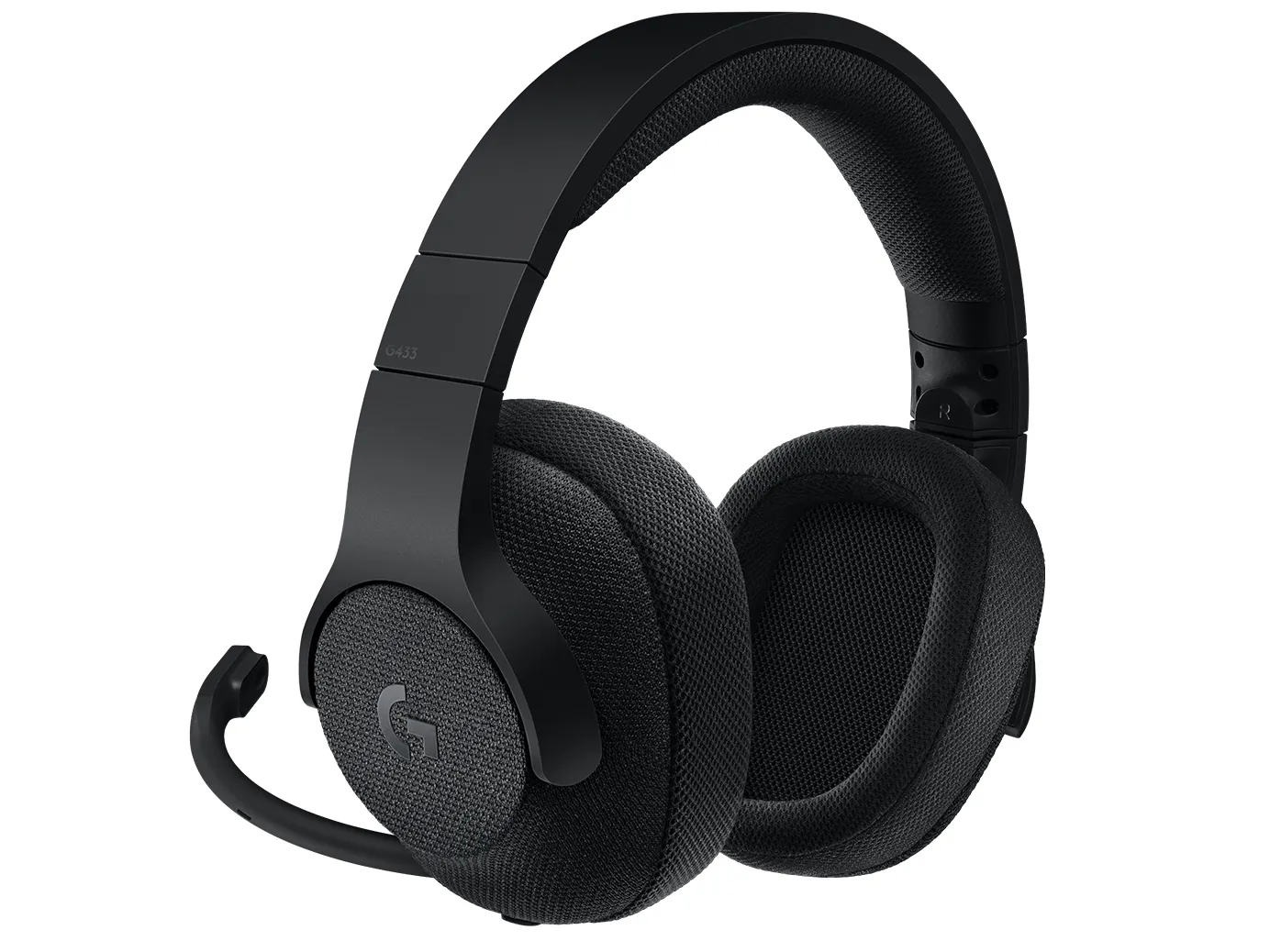 Logitech G433 USB -pelikuulokkeet mikrofonilla, musta