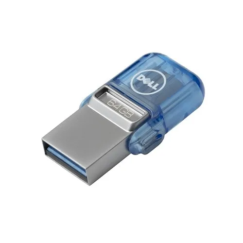 Dell AB135418 USB 3.2 Gen 1 64 GB USB-minne, bl&aring;/silver