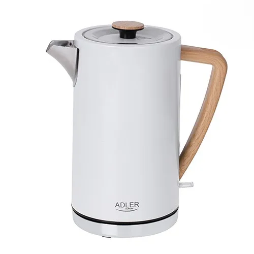 Adler AD 1347w kettle, 1.7L, 2200W, White