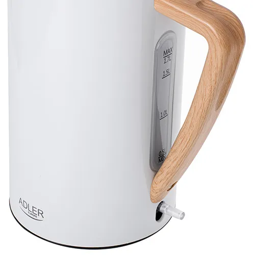 Adler AD 1347w kettle, 1.7L, 2200W, White
