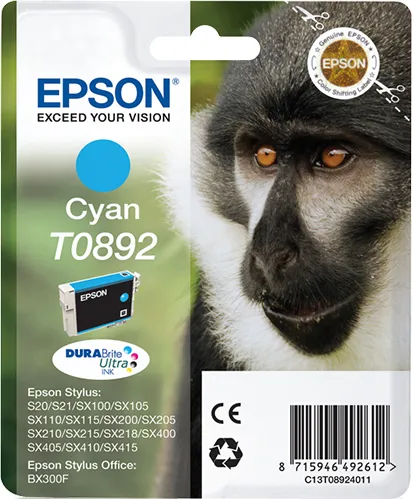 EPSON CYAN T0892 DURABRITE ULTRA INK