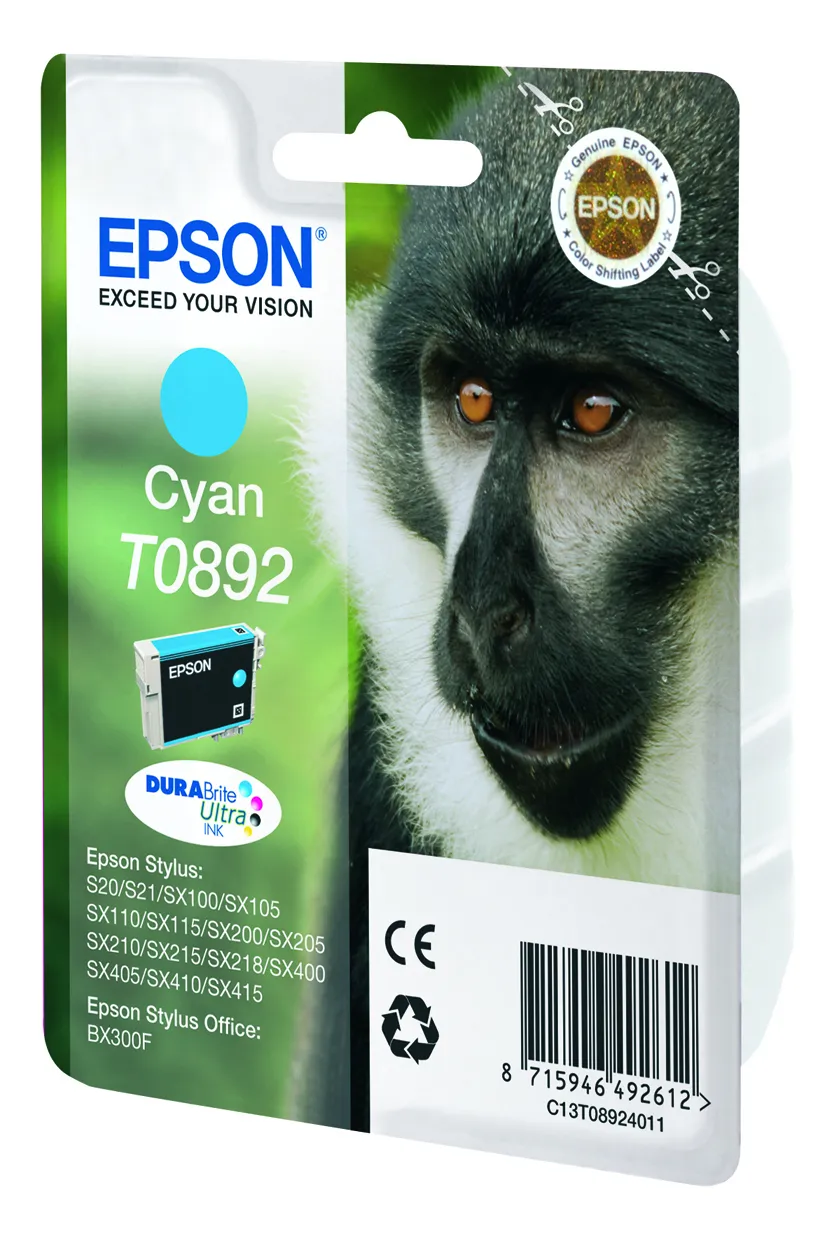 EPSON CYAN T0892 DURABRITE ULTRA INK