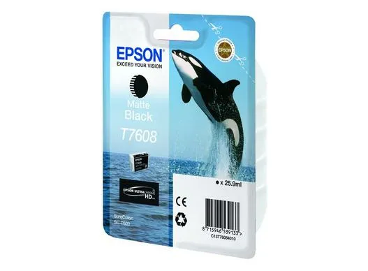 Epson T7608, SureColor SC-P600 - matte black ink cartridge