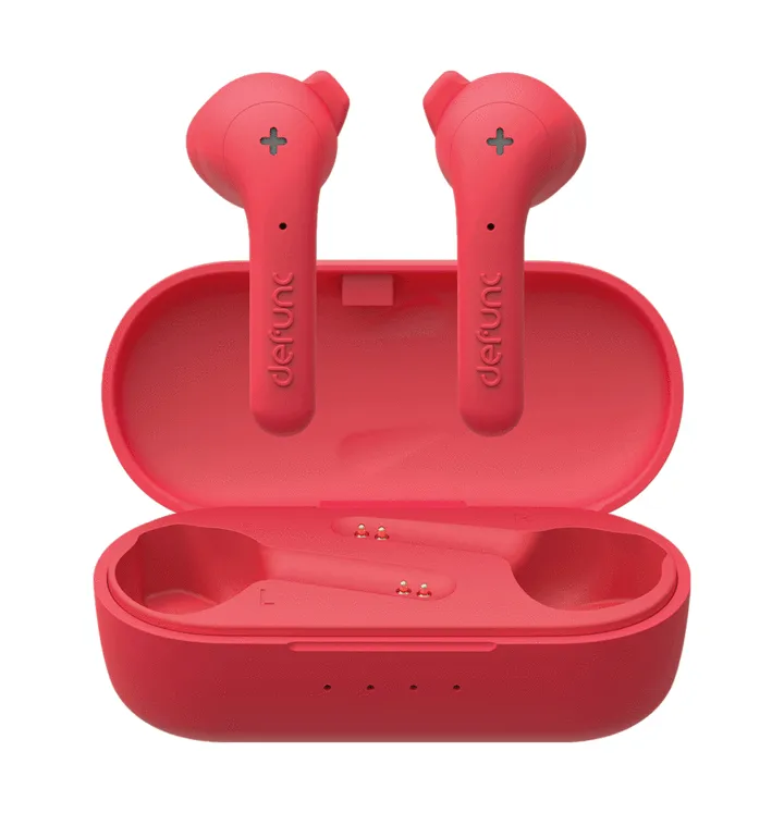 Defunc true basic bluetooth -nappikuulokkeet, punainen