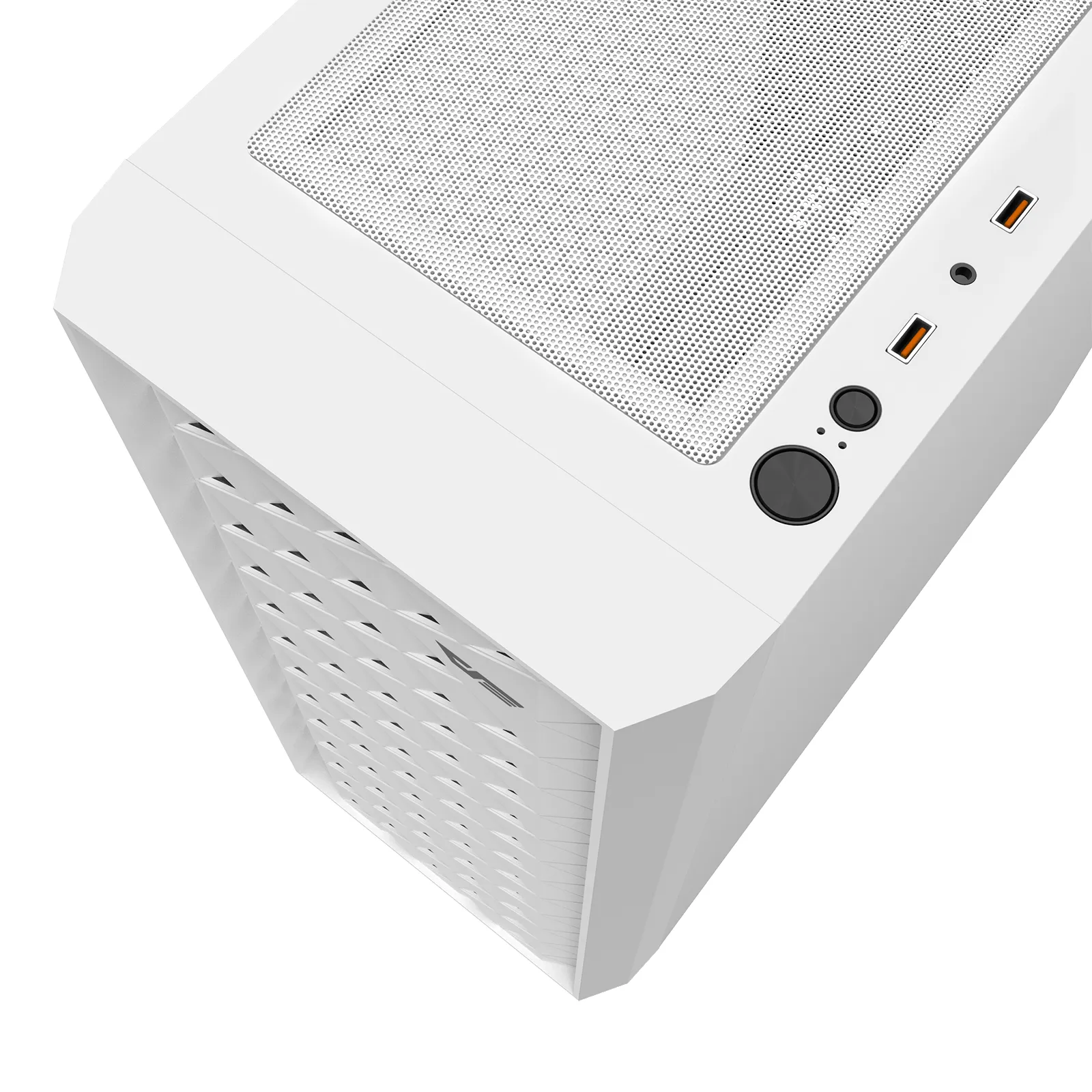 DARKFLASH DK351 Midi-Tower Case with window and RGB lighting, White